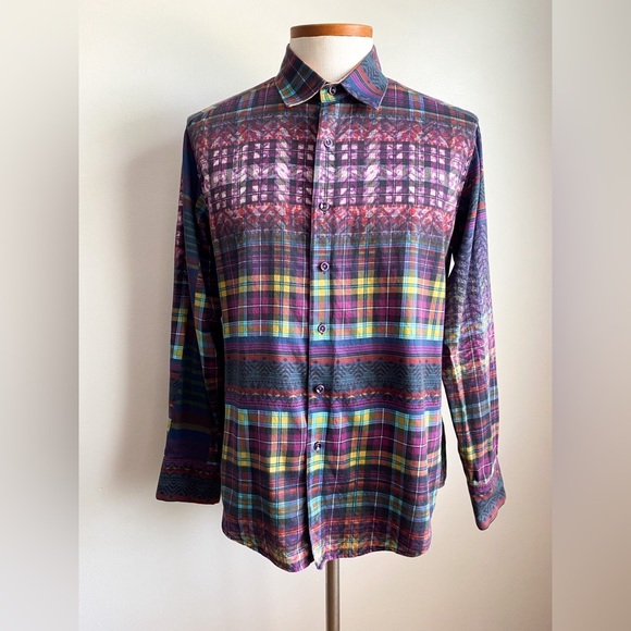 Skull Skeleton Evil Devil Geometric Gold Trimmed Classic Fit Shirt - Picture 7 of 12